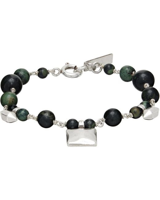Isabel Marant Metallic Bead Bracelet for men