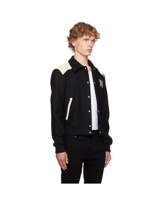 Amiri Black Off- Ma Band Jacket for men