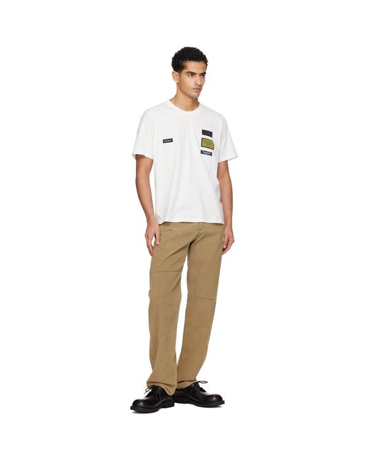 MM6 by Maison Margiela White Label Patch T-Shirt for men
