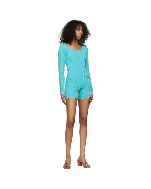 Helenamanzano Blue Ssense Exclusive Carmen Jumpsuit