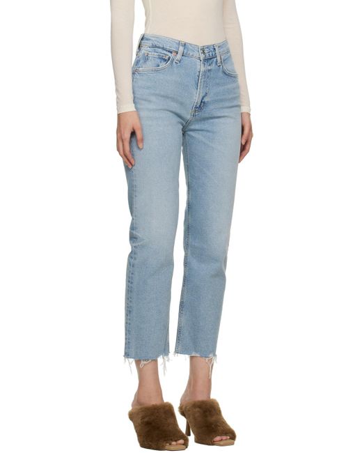 Citizens of Humanity Blue Daphne Crop Jeans