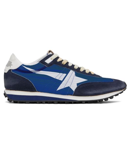 Golden Goose Deluxe Brand Blue Marathon Sneakers for men