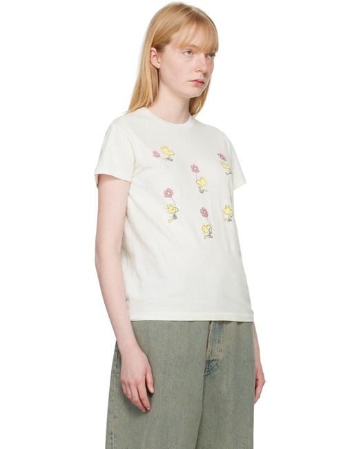 Re/done Multicolor Off- Woodstock T-Shirt