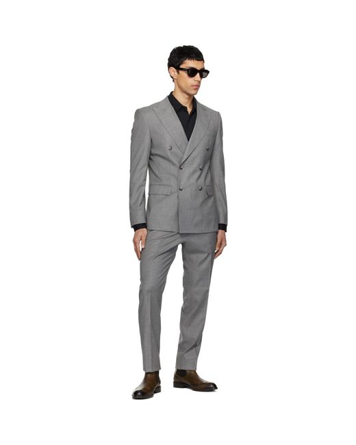 Boss Black Houndstooth Suit for men