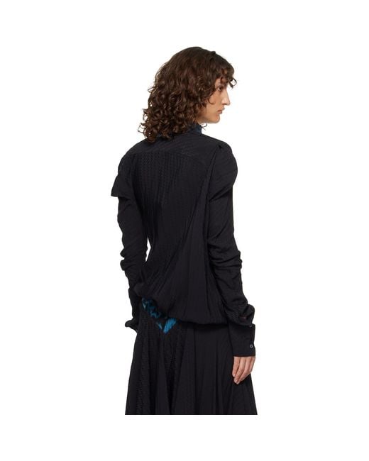 Kiko Kostadinov Black Evelyn Blouse