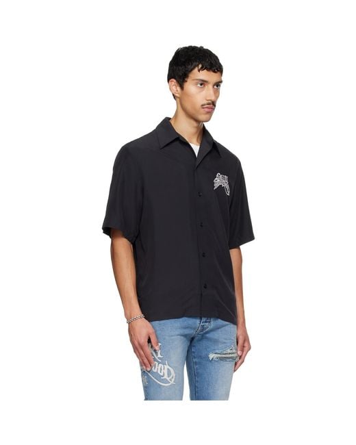 Amiri Black Hollywood' Camp Shirt for men