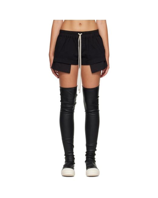 Rick Owens Black Tower Fog Boxer Shorts