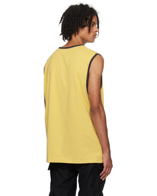 Raf Simons Orange Yellow Fred Perry Edition Tank Top for men