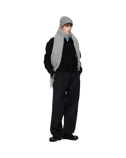 Jacquemus Gray 'The Carro' Scarf for men