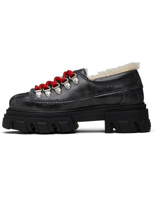 Ganni Black Cleated Derbys
