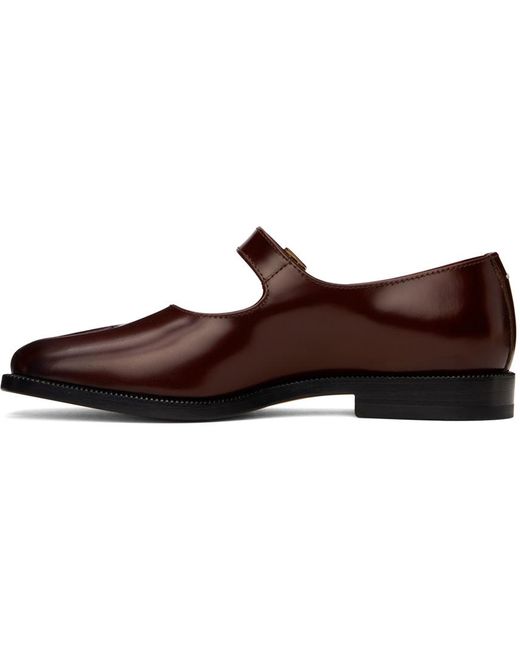 Flâneurs de style chaussures charles ix bruns à bout tabi Maison Margiela en coloris Black