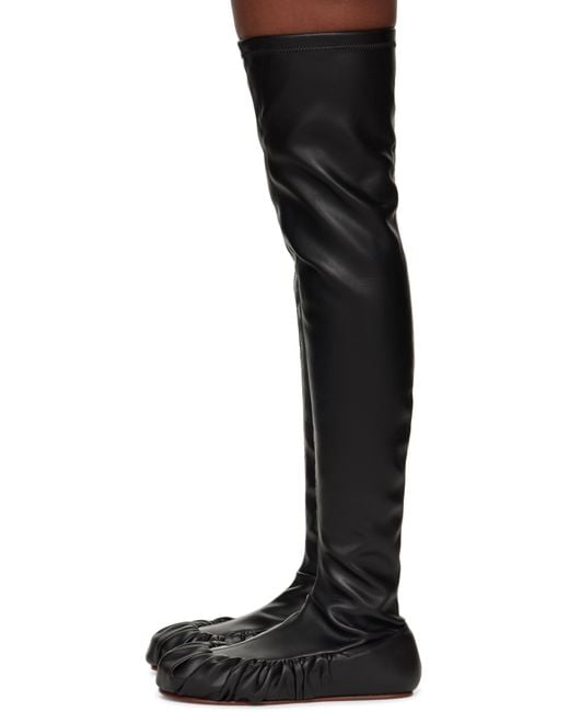 Yume Yume Black Overknee Ballerina Tall Boots