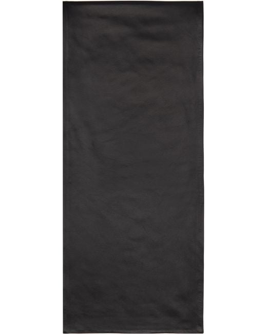 【関税込み】Nour Hammour ブラック Esme レザー ストール Nour Hammour Esme Leather Scarf in Black | Lyst Canada