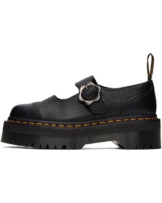 Dr. Martens Addina Flower Mary Jane Platform Oxfords in Black | Lyst