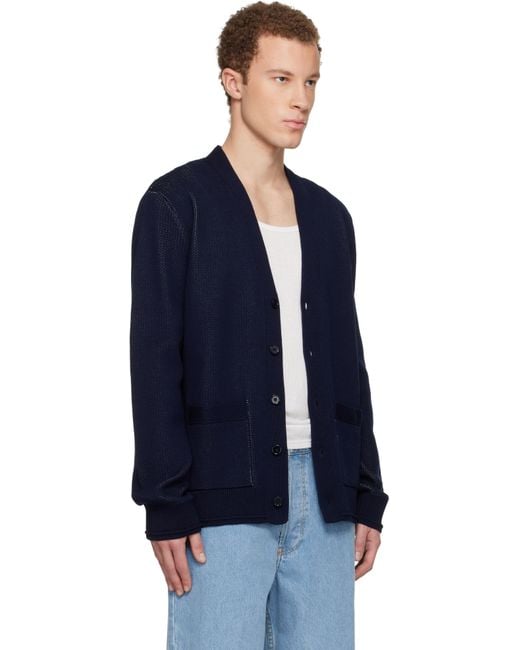 Givenchy Blue V-Neck Cardigan for men