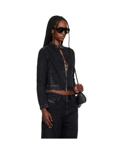 DIESEL Black De-Mornin Denim Jacket