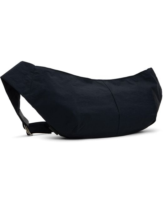 メンズ Master Piece ネイビー Sash L スリングバッグ Black