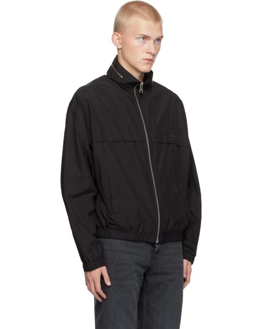 AMI Black 'Ami Alexandre Mattiussi' Windbreaker Jacket for men