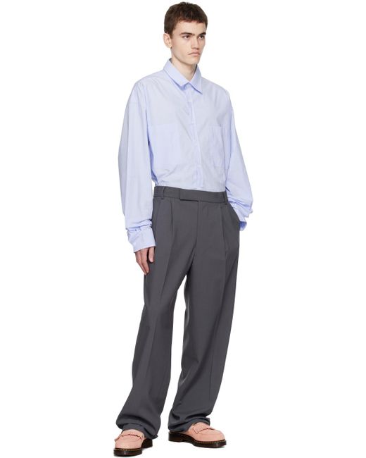 Frankie Shop Gray Beo Trousers for men