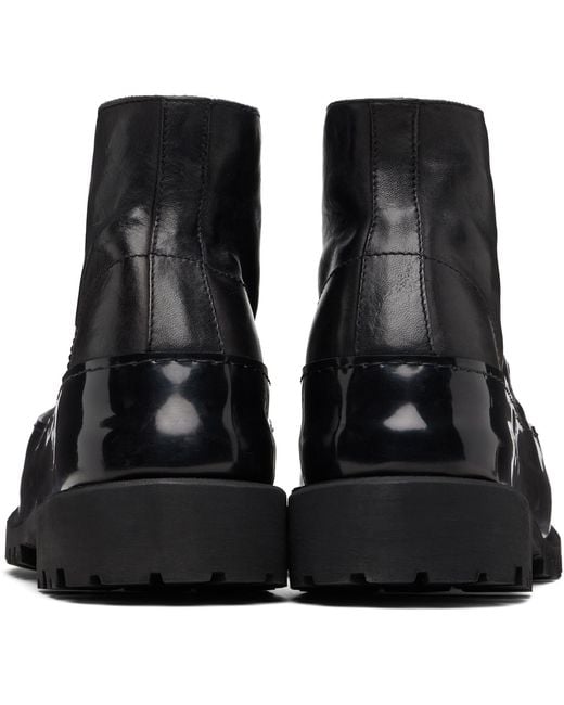 A Diciannoveventitre Black Horse Cmb1 Mid Ankle Boots for men