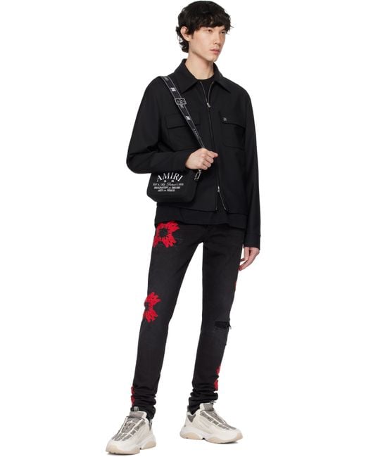 Amiri Black Bone Runner Sneakers for men