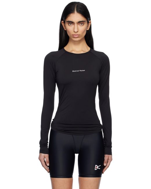 District Vision ブラック Aloe フィット 長袖 スポーツトップス Black