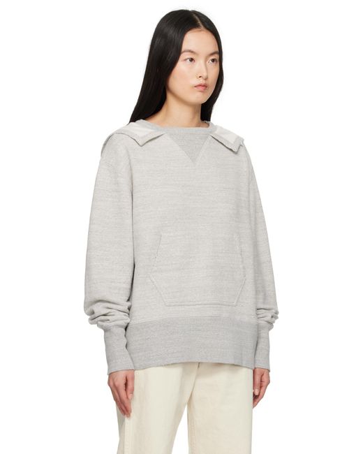 Maison Margiela グレー Stamp Logo フーディ White