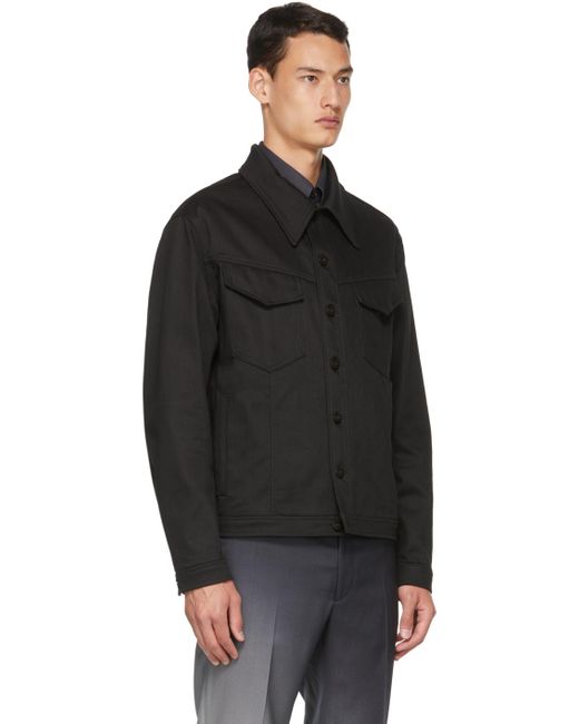 mens black canvas jacket