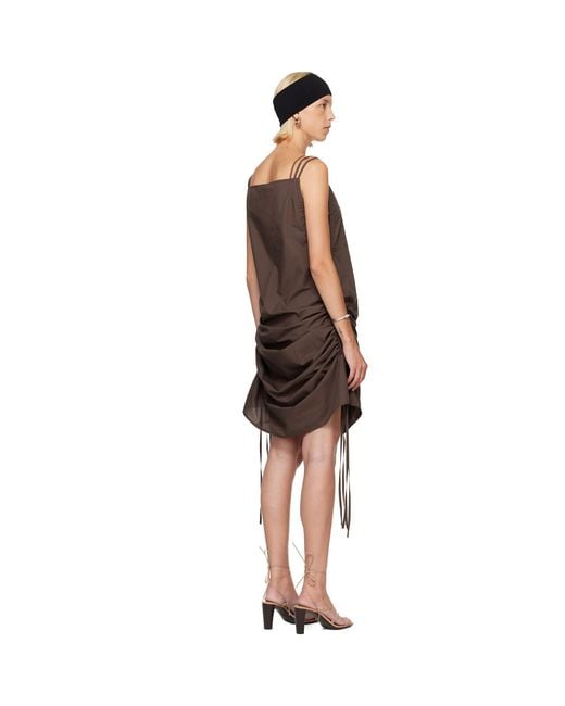 Baserange Brown Ssense Exclusive Pictorial Midi Dress