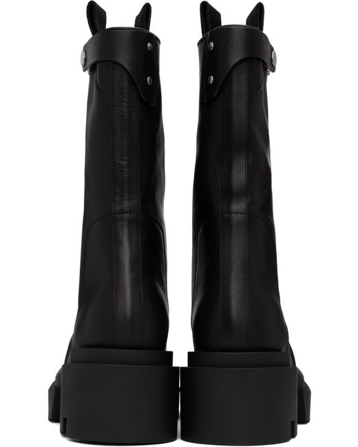 メンズ Rick Owens ブラック Porterville Pull On Bogun ブーツ Black