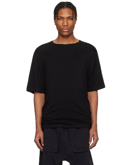 メンズ Professor.E ブラック セミシアー Tシャツ Black
