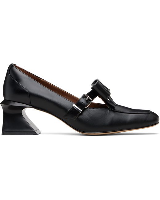 ShuShu/Tong Black Square-Toe Mid Heels