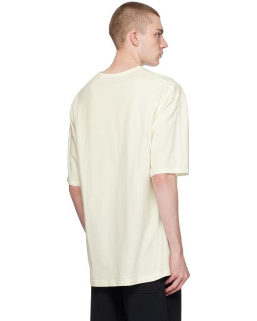 T-shirt droit blanc cassé Y-3 pour homme en coloris White
