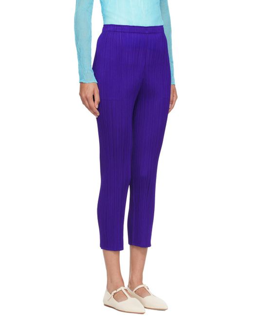 Pleats Please Issey Miyake Purple Monthly Colors July Trousers