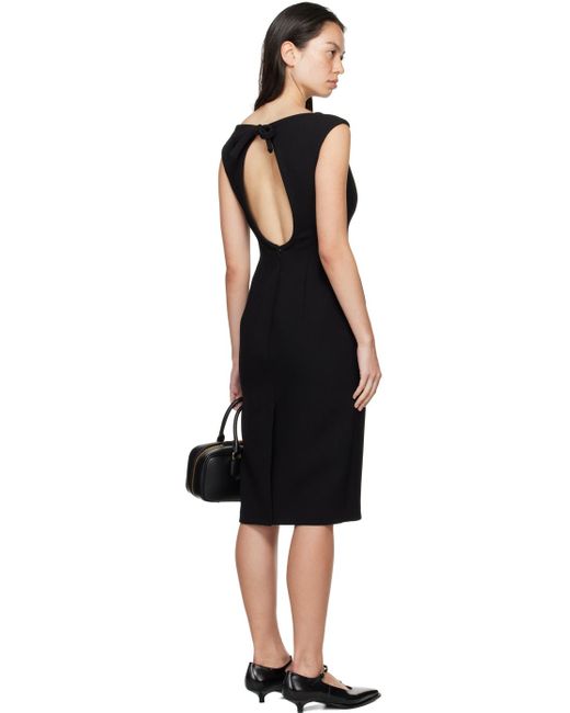 Miu Miu Black Cutout Midi Dress