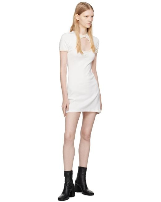 Courreges Black White Circle Minidress