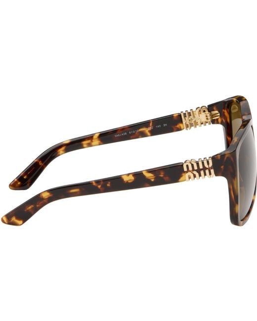 Miu Miu Black Aviator Sunglasses