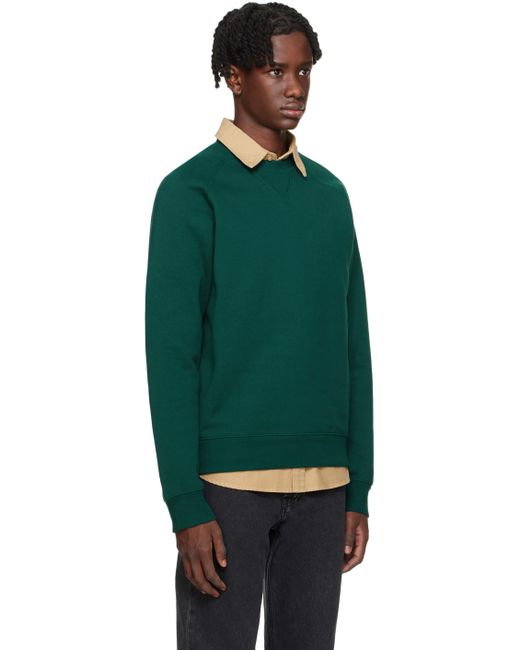 Carhartt Green Chase Sweatshirt for men