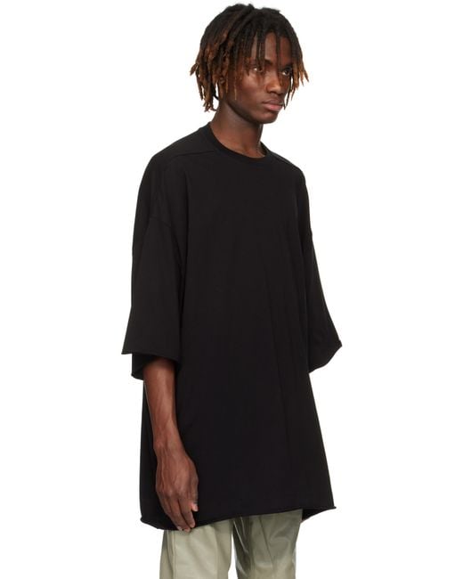 メンズ Rick Owens ブラック Hollywood Tommy Tシャツ Black