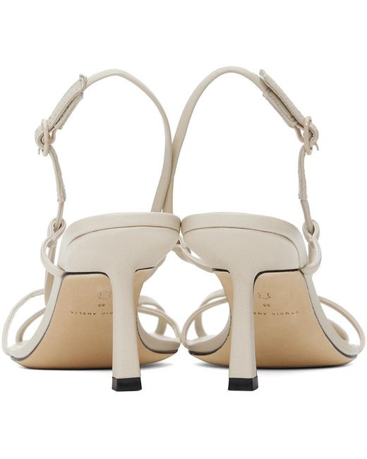 Sandales À Talon Aiguille 70 Beiges À Brides Entrecroisées STUDIO AMELIA en coloris Black