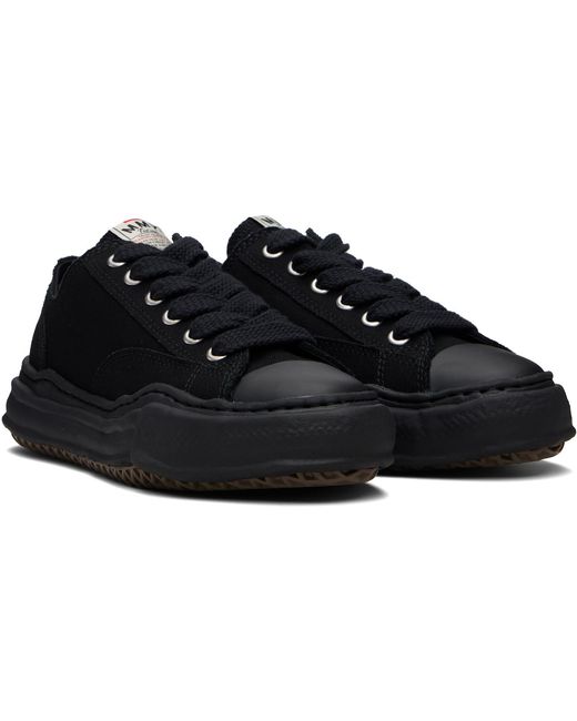 Maison Mihara Yasuhiro Black Peterson Og Sole Canvas Low-Top Sneakers for men