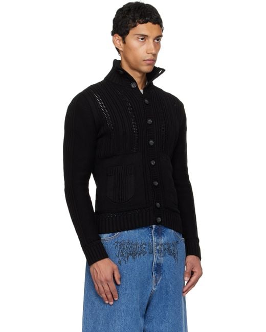 Vetements Black Cargo Cardigan for men