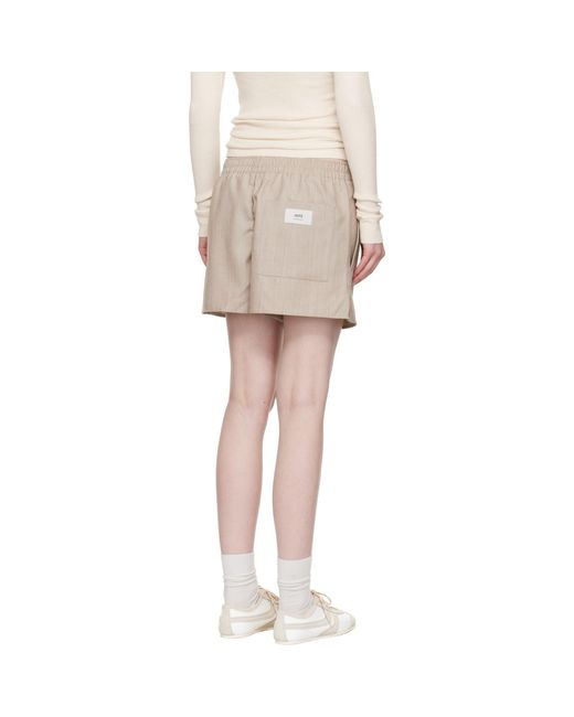 AMI Multicolor Wool Elasticated Shorts