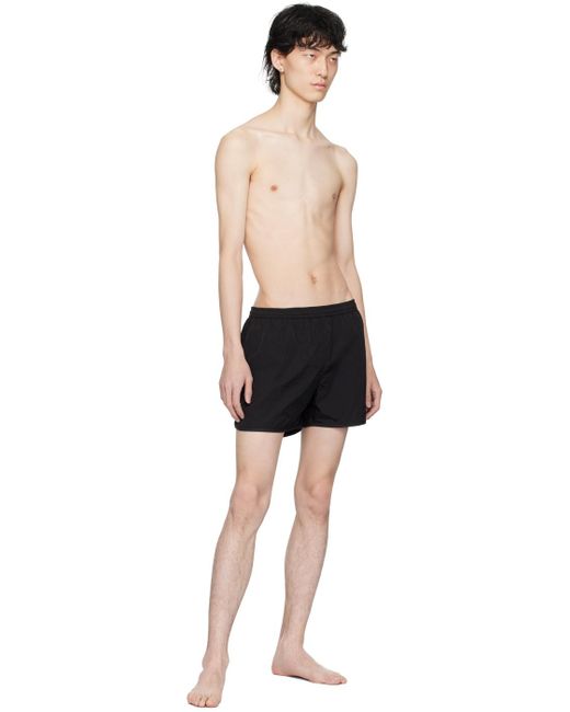AMI Black Three-Pocket Swim Shorts for men