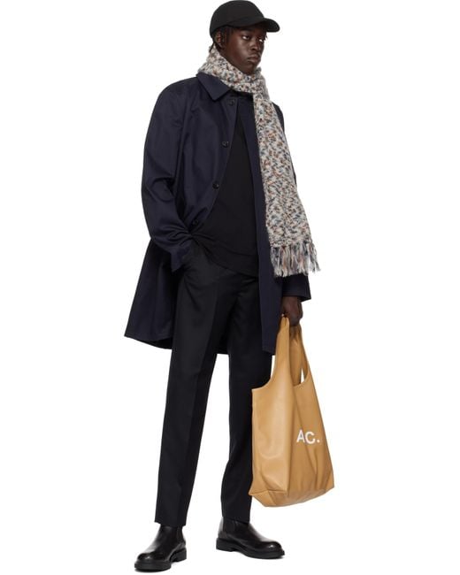 A.P.C. Gray Noah Scarf for men