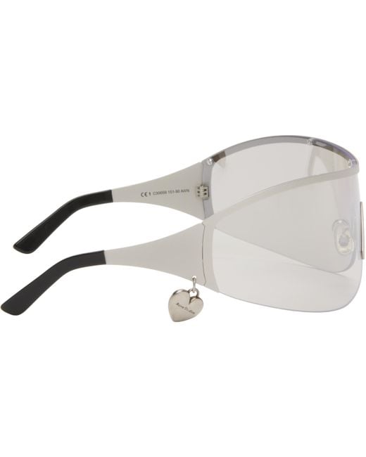 Acne Black Metal Frame Sunglasses