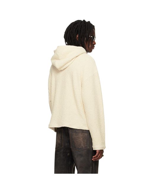 424 Black Dropped Shoulder Hoodie for men