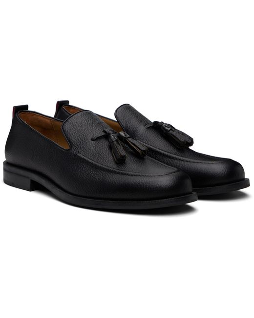 HUGO Black Tassel Loafers for men