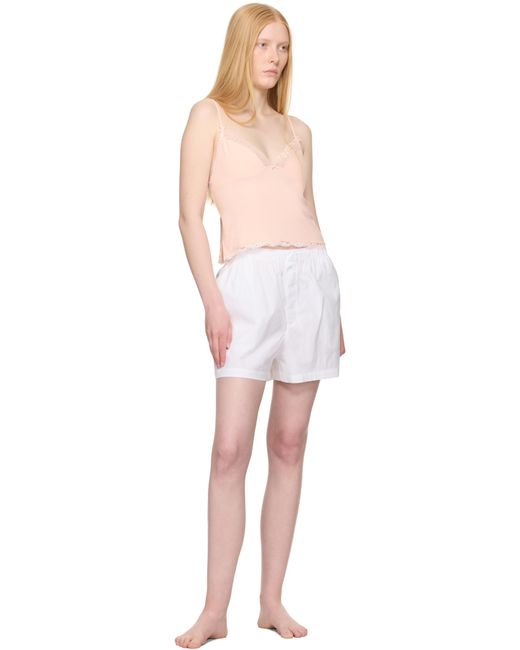 Short De Pyjama De Style Boxer Blanc Skims en coloris Multicolor