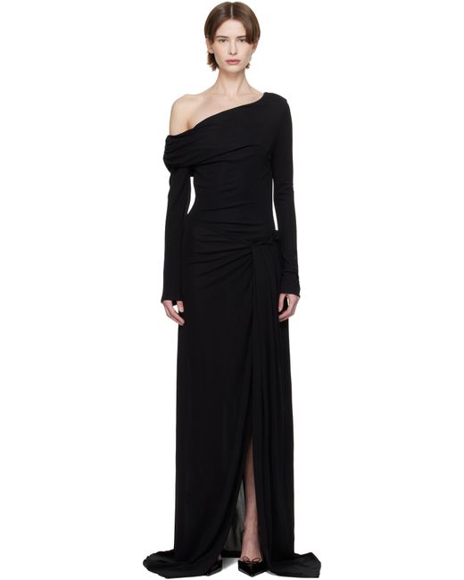 Robe Longue Polyta Noire 16Arlington en coloris Black